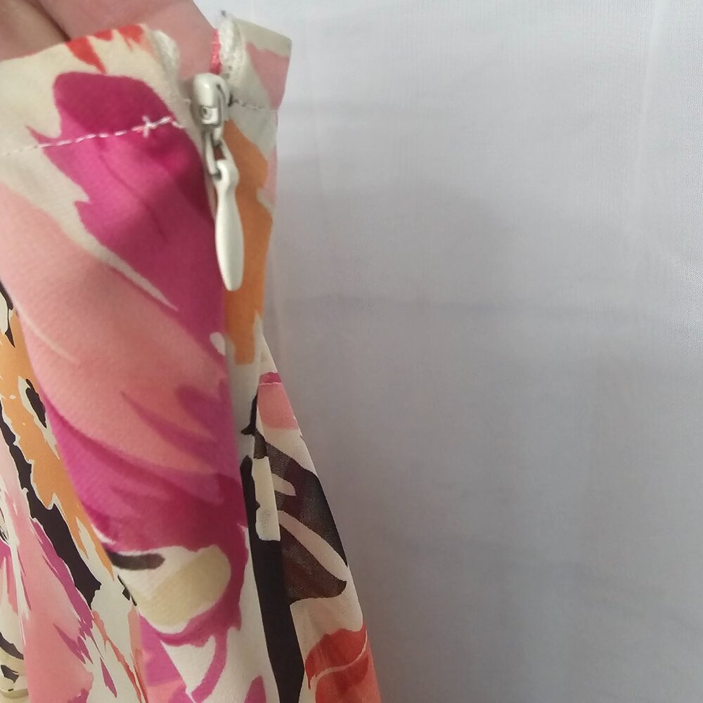 Liz Claiborne Skirt Maxi Floral Bohemian Cottage Fairy Coquette Lace 16 - Picture 4 of 11